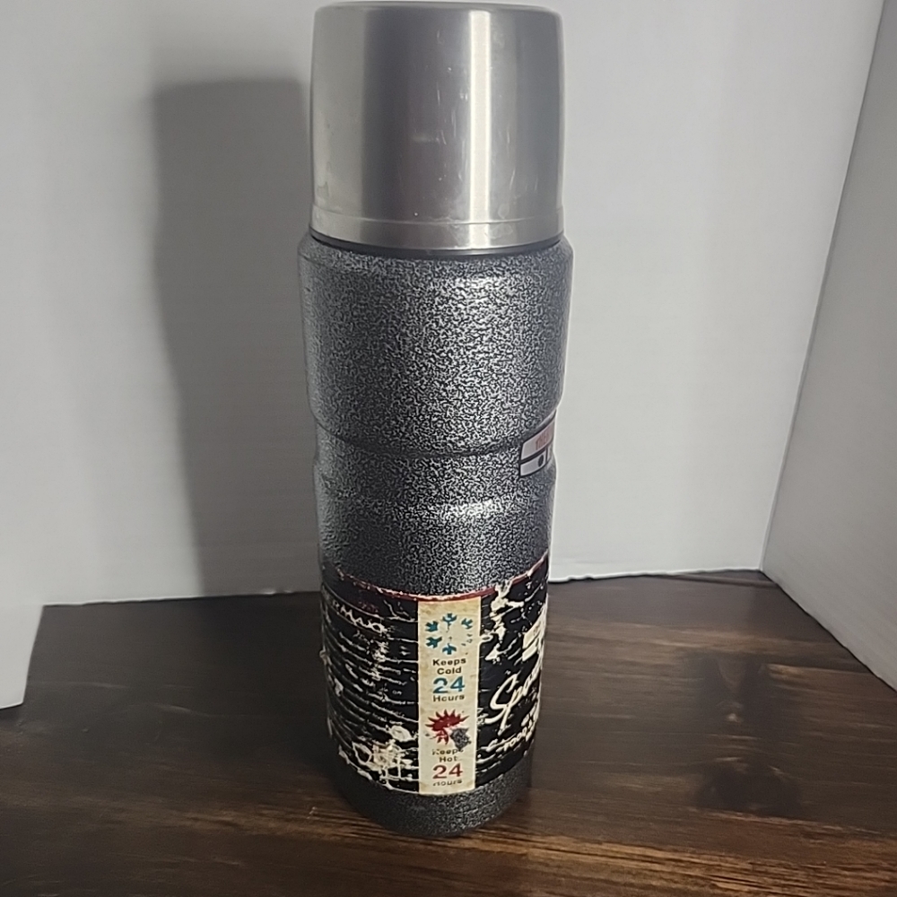 Vintage Sportsman Series Thermos 40 oz TherMax Stainless Steel Food Beverage - Picture 3 of 9